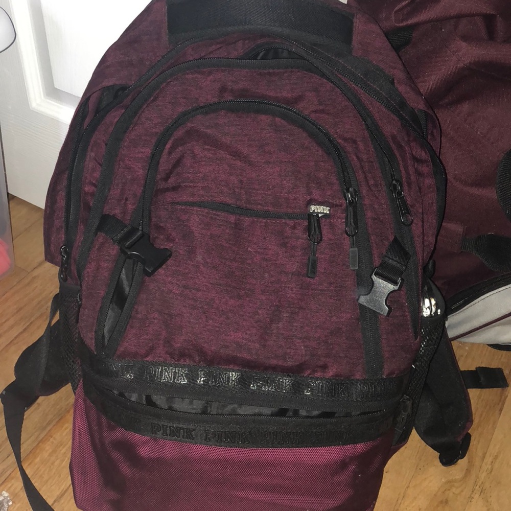 Maroon backpack